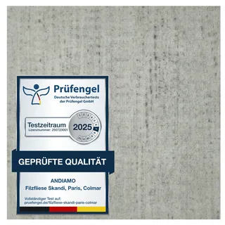 Andiamo Teppichfliesen selbstklebend, robust & strapazierfähig, 25 Stück (4 qm)