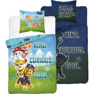 DETEXPOL Bettwäsche Paw Patrol Traum leuchtende Baumwolle, 140/200, 70/80 cm
