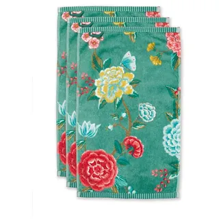 Pip Studio Gästetuch-Set Good Evening 3X Farbe Grün, Größe 30x50 x 3