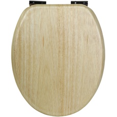 Bild WC-Sitz Venezia Echtholz, oval, mit Softclose-Funktion - braun