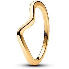 Bild von Timeless Polierte Welle Ring mit vergoldeter Metalllegierung, Größe 56,