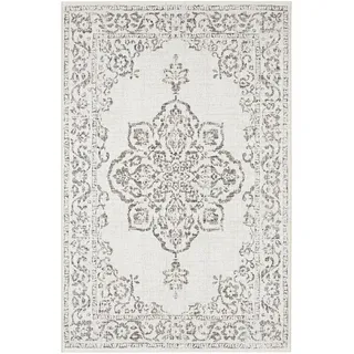 Northrugs Teppich »Tilos«, rechteckig, 8 mm Höhe, In- & Outdoor, Kurzflor, Orientalisch, Vintage, Wohnzimmer, Garten NORTHRUGS creme/grau B: cm