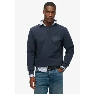 Superdry für Herren. M2014090A Sportliches blaues Trikot (M), Lässig, Baumwolle