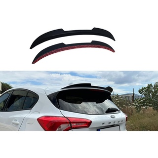 Motordrome A/497 Dachspoiler (Spoiler Cap) kompatibel mit Ford Focus HB IV 2018- (ABS Glänzend Schwarz)