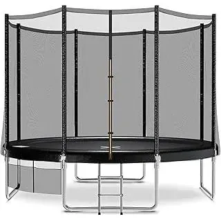 JUMMICO Trampolin Outdoor Ø 183/228/305/366/427 cm, GS- Gartentrampolin für Kinder mit Leiter und Seitentasche