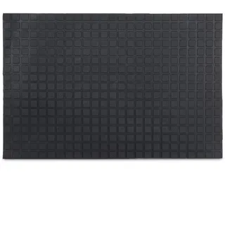 Relaxdays Gummi Fußmatte 60 x 40 cm Schwarz