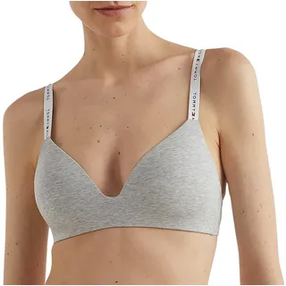 Tommy Hilfiger Damen Triangel BH Stretch, Grau (Light Grey Heather), XL