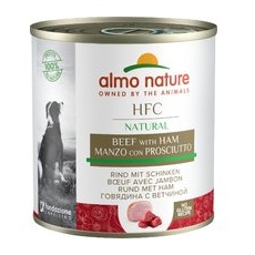 12 x 290 g Vită și șuncă Almo Nature HFC Hrană umedă pentru câini