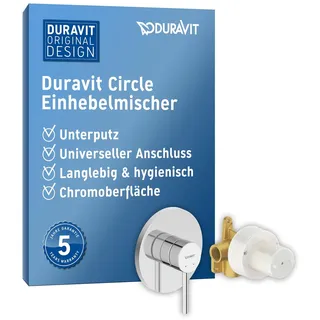 Duravit Circle Einhebelmischer Set Unterputz für 1 Verbraucher Chrom CE4210007010