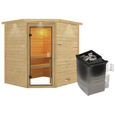 Bild von Sauna Mia - 9 kW Saunaofen mit integrierter Steuerung für 3 Personen beige