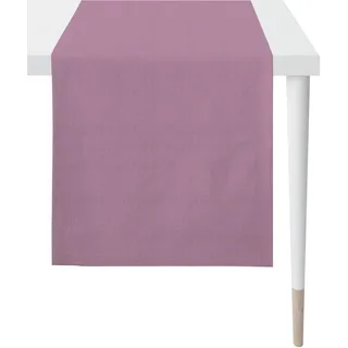 Tischläufer APELT "Arizona, Uni-Basic" Gr. 1, lila, B:44cm L:140cm, Leinen, Polyester, Tischdecken, Tischläufer, Leinenoptik