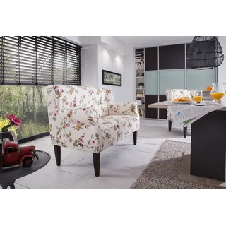Home Affaire Couch Baumwolle/Mikrofaser/Polyester 3-Sitzer Bunt (geblümt)