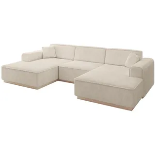 altdecor Ecksofa IREA-U1 Beige 4-Sitzer