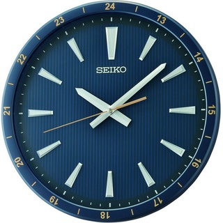 Seiko Clock Wanduhr analog blau QXA802L