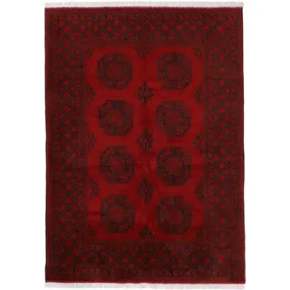 Woven Arts Afghan Akhche Orientteppich 200 x 290 cm Rot