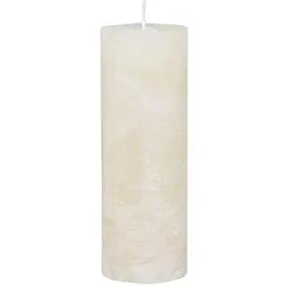 Chic Antique Macon rustikale Stumpenkerze versch.Farben ud Größen Kerze Antik NEU Altarkerzen 100% Paraffin Lange Brenndauer (Creme, 20x7cm)
