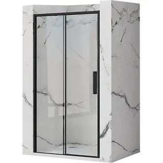Rea Duschtür Rapid Slide 120 Black - Schwarz, Transparent