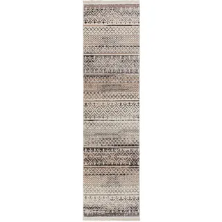 Läufer , Beige , Textil , Streifen , rechteckig , 60x230 cm , für Fußbodenheizung geeignet, in verschiedenen Größen erhältlich, schmutzabweisend, strapazierfähig , Teppiche und Böden, Teppiche, Teppichläufer, Läufer