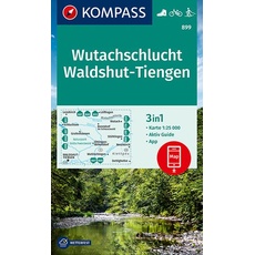 KOMPASS Wanderkarte 899 Wutachschlucht, Waldshut, Tiengen 1:25.000