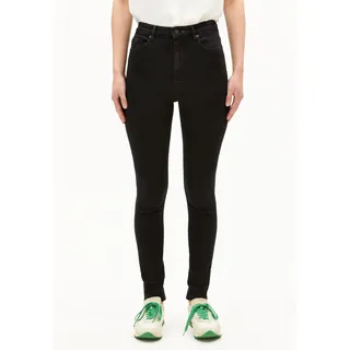 INGAA HIGH WAIST SKINNY JEANS |  Bio-Baumwoll-Mix X-Stretch - schwarz (28-30)