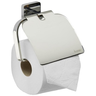 Xxxl Toilettenpapierhalter , Chromfarben , Metall , 13.4x19.20x6 cm , Deckel , Badezimmer, Wc Ausstattung, Toilettenpapierhalter