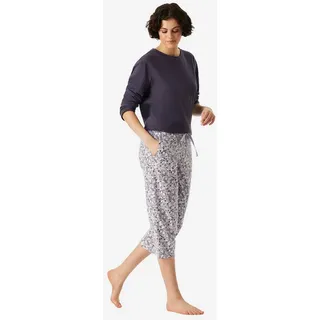 SCHIESSER Damen Pyjamahose Mix & Relax 3/4