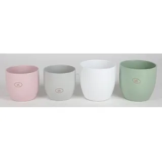 33x Keramik Übertopf Blumentopf Pflanztopf Pflanzkübel Pflanzgefäß Ø 14 x 13 cm