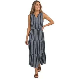 Street One Maxikleid Mit Volants und Print Darkest Blue 38
