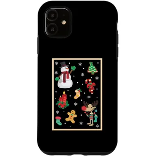 Hülle für iPhone 11 Frohe Weihnachten Pyjama Urlaub Winter Urlaub Xmas PJS