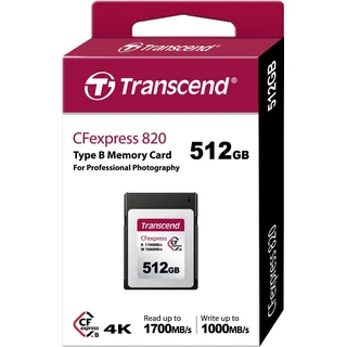 Transcend CFexpress 820 R1700/W1000 CFexpress Type B 512GB (TS512GCFE820)