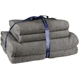 KLEINE WOLKE RELAX Handtuchset 4-tlg. grau