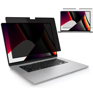 MyGadget Magnetische Sichtschutzfolie kompatibel mit MacBook Pro 16 [Model No. A2485 | A2780 | A2991 ] 2021 - abnehmbarer Anti Spy Privacy Screen Schutz