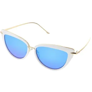 OEM-Frauen Sonnenbrille Katzenauge Positiv white - Weiß