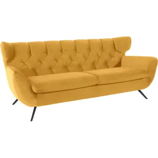 Candy Couch Samt 3-Sitzer Gelb