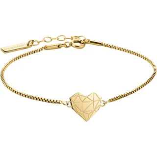 Liebeskind Berlin Liebeskind Armband »Schmuck Geschenk Edelstahl Armkette Herz«, gelbgoldfarben