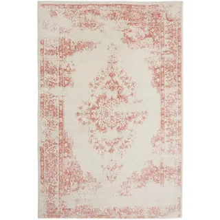 benuta Vintage-Teppich Sia 300/400 cm , Creme, Rosa , Kunststoff , Vintage , Rechteckig , 300x400 cm , Oeko-Tex® Standard 100 , für Fußbodenheizung geeignet, in verschiedenen Größen erhältlich, pflegeleicht , Teppiche und Böden, Teppiche, Vintageteppiche