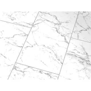 Glanzlaminat Jangal 2921 Glanz Carrara Marmor (810x400) Stone Line 8mm Fliese -2,59m2 - Weiß