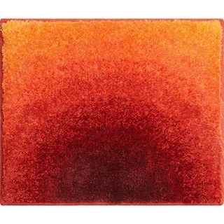 Grund Bidet-Vorleger , Orange , Textil , Abstraktes , rechteckig , 50x60 cm , Oeko-Tex® Standard 100, Made in Europe , rutschfest , Heimtextilien, Badtextilien, Badematten