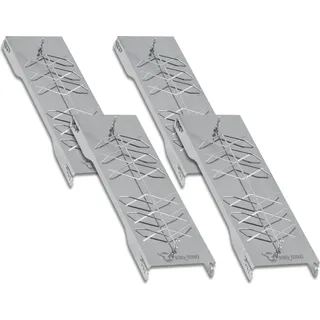 BBQ-Toro Räucherbrett 4 Stück Edelstahl silber