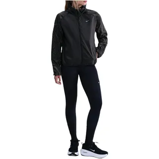 Nike Damen W Nk Tempo Flash Jacke, Black/Reflective Silv, s