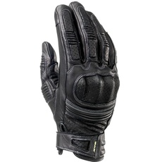 Clover KVS Handschuh Leder kurz, schwarz/schwarz, Größe M