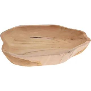 Well Home Schale aus Teak-Wurzelholz, 30 x 30 x 4 cm
