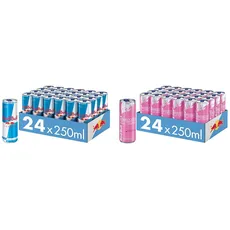 Set: Red Bull Energy Drink Sugarfree, 24 x 250 ml Dosen, EINWEG & Red Bull Energy Drink Pink Edition, 24 x 250 ml Dosen, EINWEG