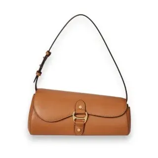 Lauren Ralph Lauren für Damen. 431977487003 Mittelgroße Tasha Tasche aus hellbraunem Leder (OSFA), Lässig