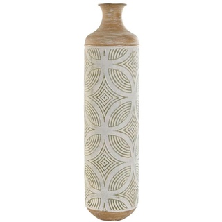 Home ESPRIT Vase, Grün, Beige, Natur, Metall, tropisch, 18 x 18 x 66 cm