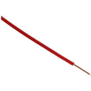 Zenitech - H07V-U 2,5mm2 Elektrisches Stromkabel - Einadriger Leiter mit PVC-Isolierung - Für Innenanwendungen und Wohnanschlüsse - Rot - 10m