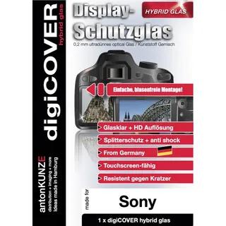 digiCOVER Hybrid Glas Displayschutz passgenau für Sony DSC-RX1R III