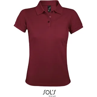 SOLs 00573 | Damen Polo Shirt Prime - Farbe: Burgundy - Größe: S - Rot