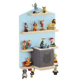 Hama Holz-Regal Wand-Regal Hänge-Regal für Tonie-Box Tonies Figuren Ladestation