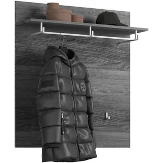 xonox.home Garderobenpaneel Scout 90 x 98 x 27 cm Grau